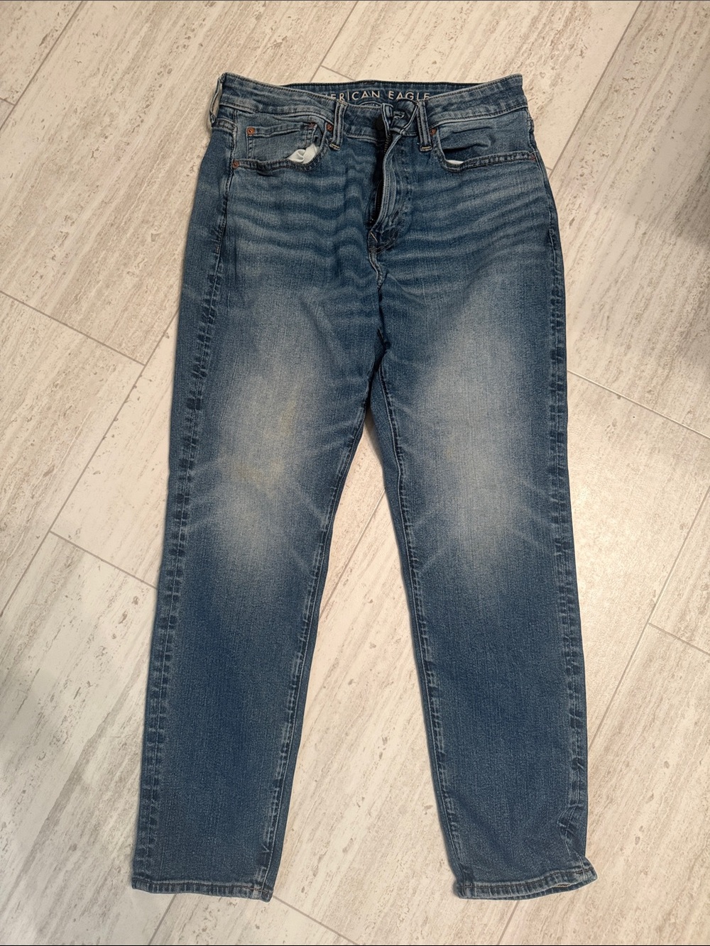 American Eagle Outfitters Men’s Faded Blue Skinny Jeans